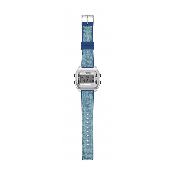 IAM Medium SS case with blue jeans silicone strap
