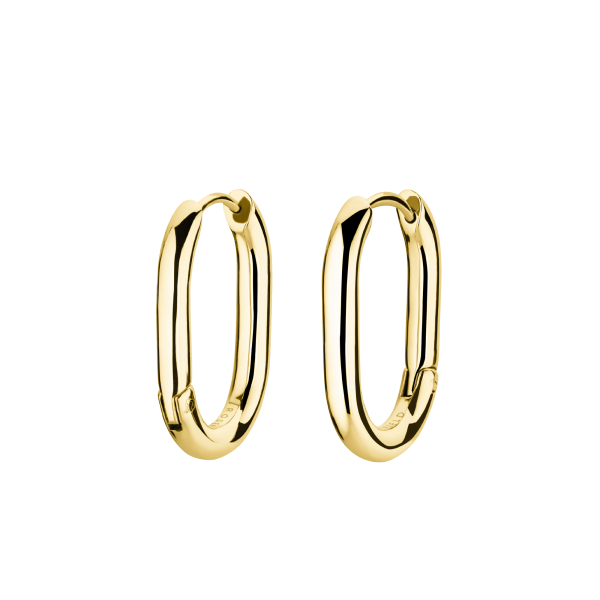 Small Oval Hoops - Gold