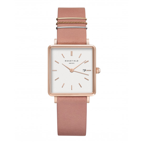 The Boxy White Pink Rose Gold