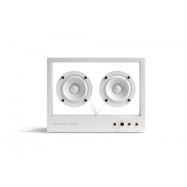 Small Transparent Speaker White