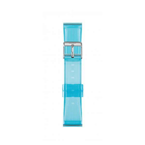 IAM Medium light blue transparent silicone strap