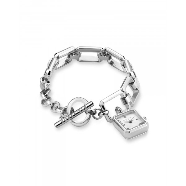 The Octagon Charm Chain White Silver