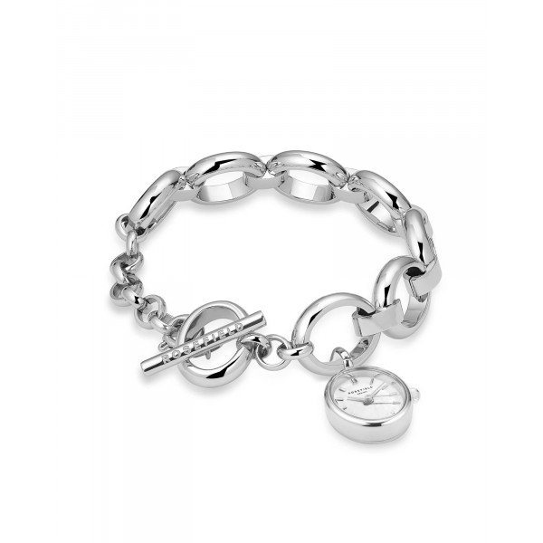 The Oval Charm Chain White Silver
